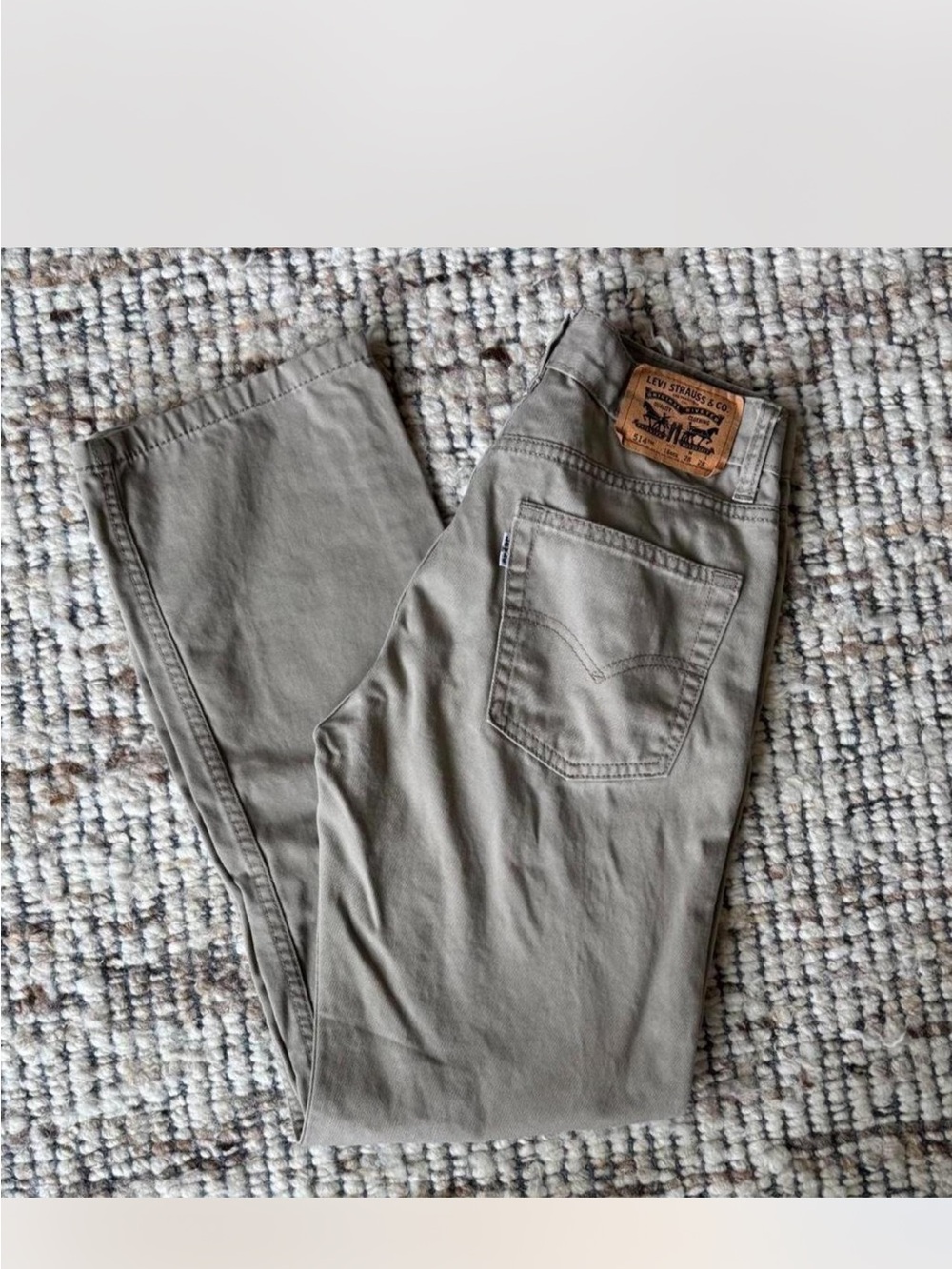 Levi's 514 Straight khaki pants
